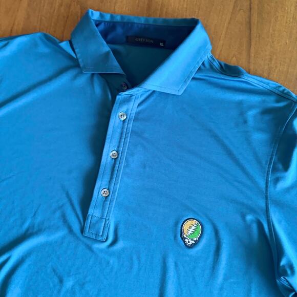 Grateful Dead Steal Your Face Greyson Golf Polo (XL) - Picture 5 of 7